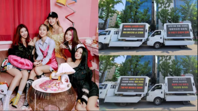 ITZY supporters sent JYP Entertainment protest vans requesting frequent comebacks? 2023
